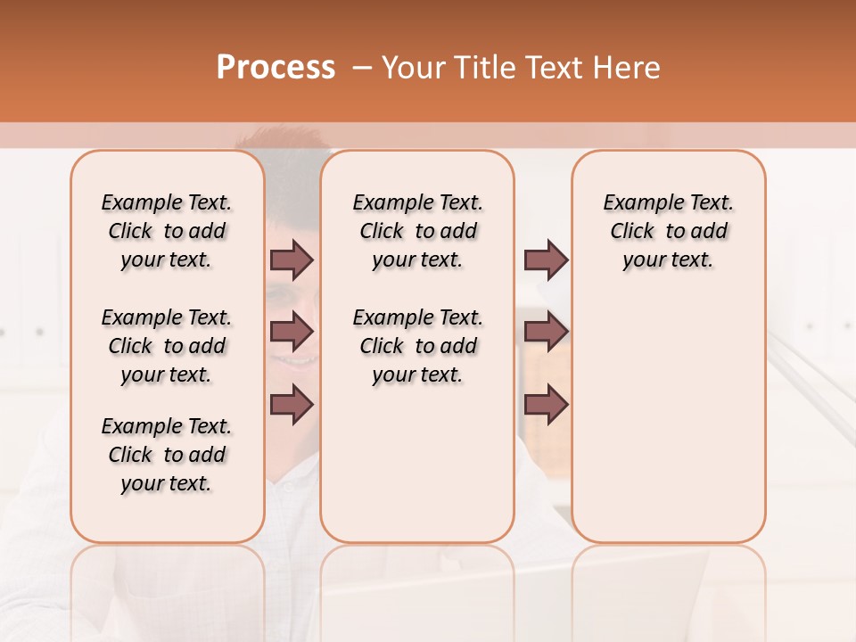 Working On A Laptop PowerPoint Template