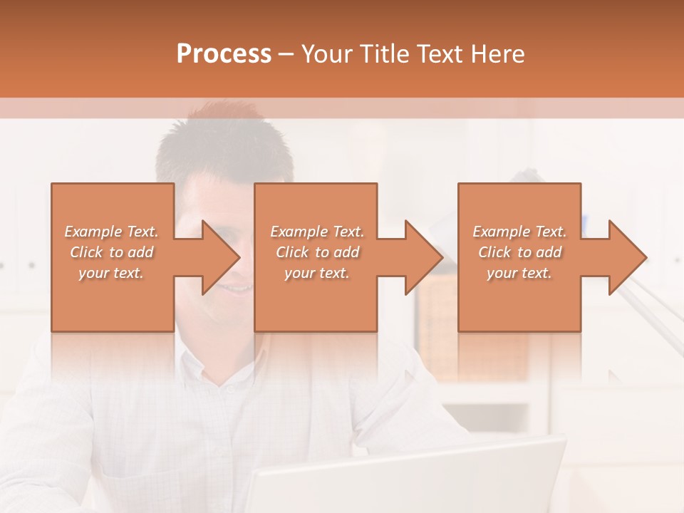 Working On A Laptop PowerPoint Template