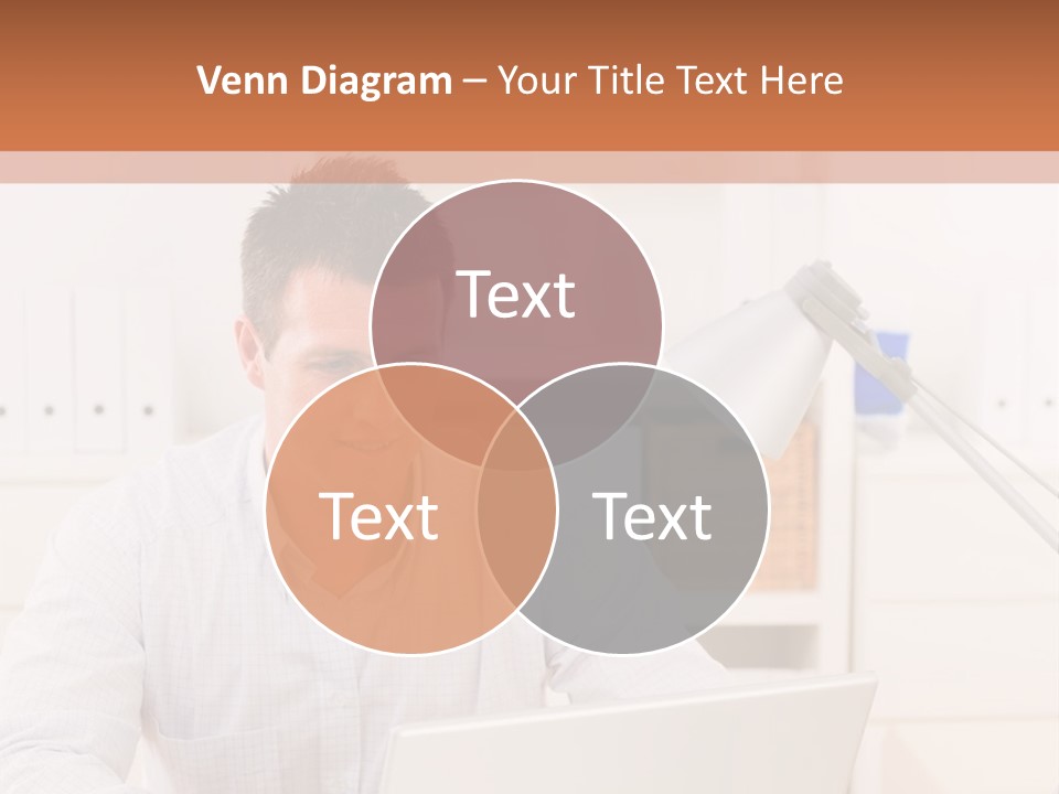 Working On A Laptop PowerPoint Template