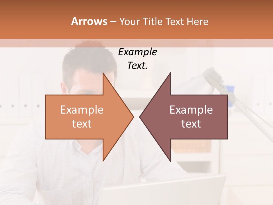 Working On A Laptop PowerPoint Template
