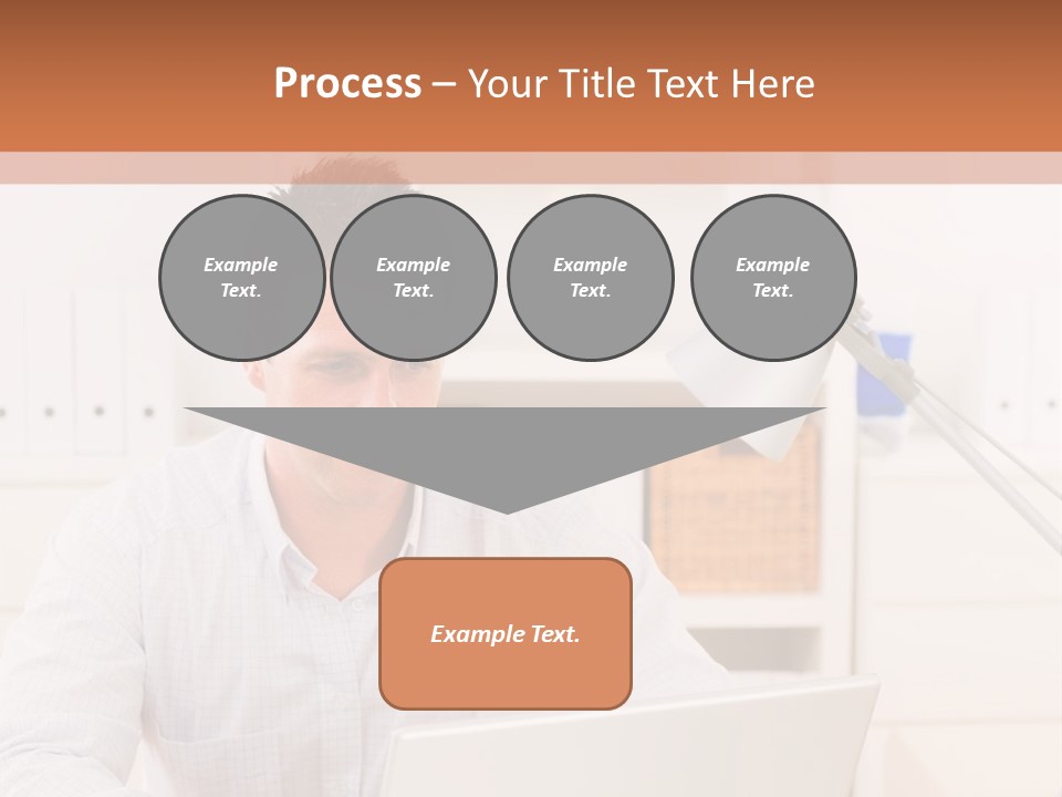 Working On A Laptop PowerPoint Template