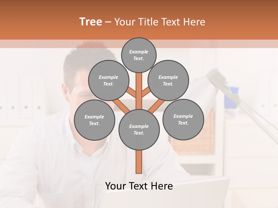 Working On A Laptop PowerPoint Template