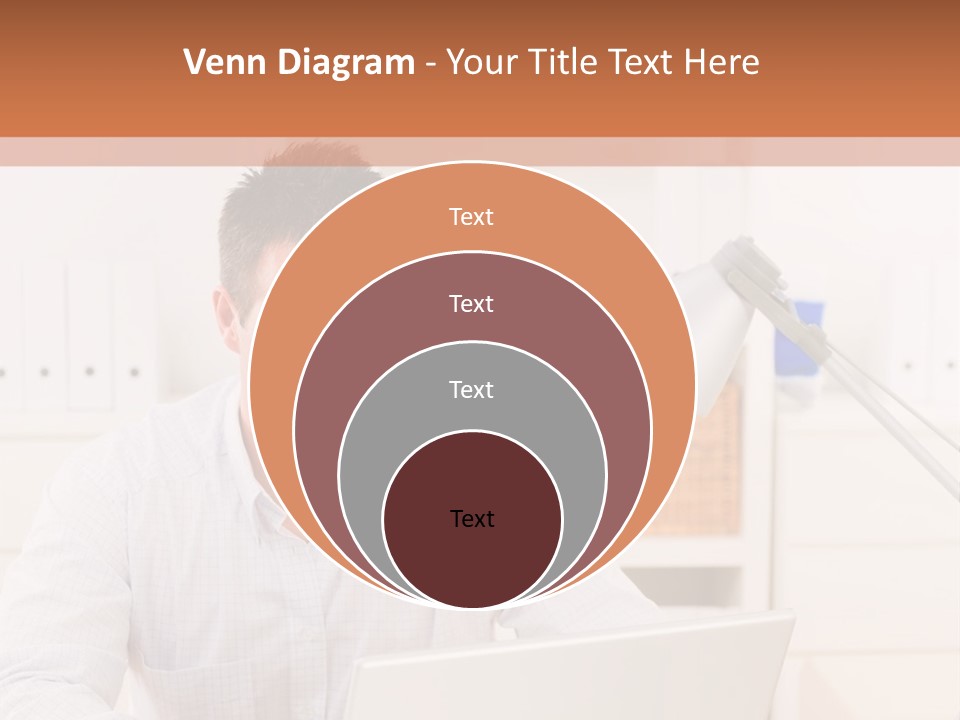 Working On A Laptop PowerPoint Template