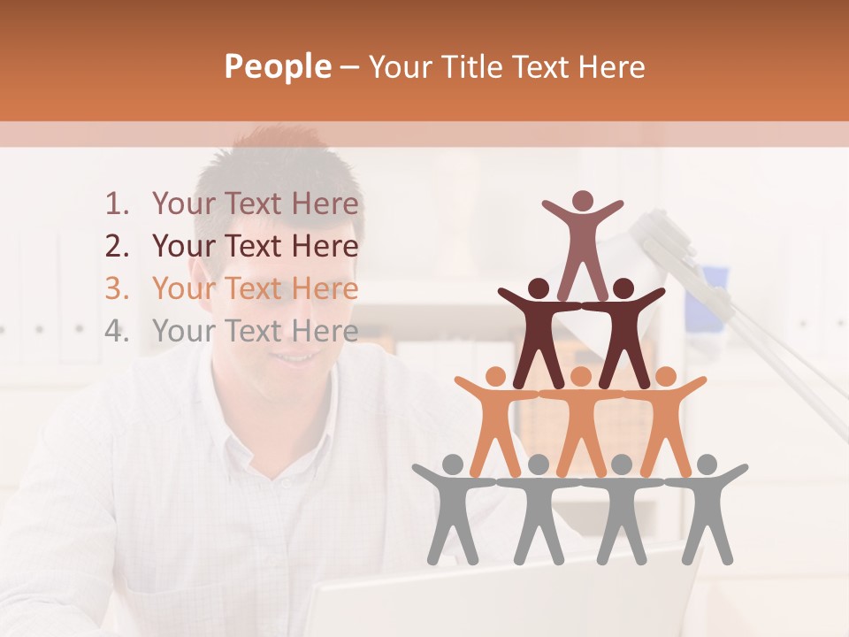 Working On A Laptop PowerPoint Template
