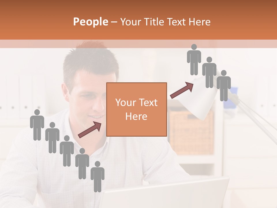 Working On A Laptop PowerPoint Template