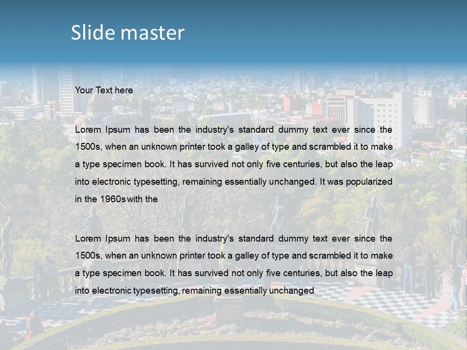 Park In The City PowerPoint Template