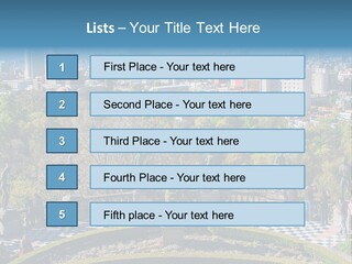 Park In The City PowerPoint Template