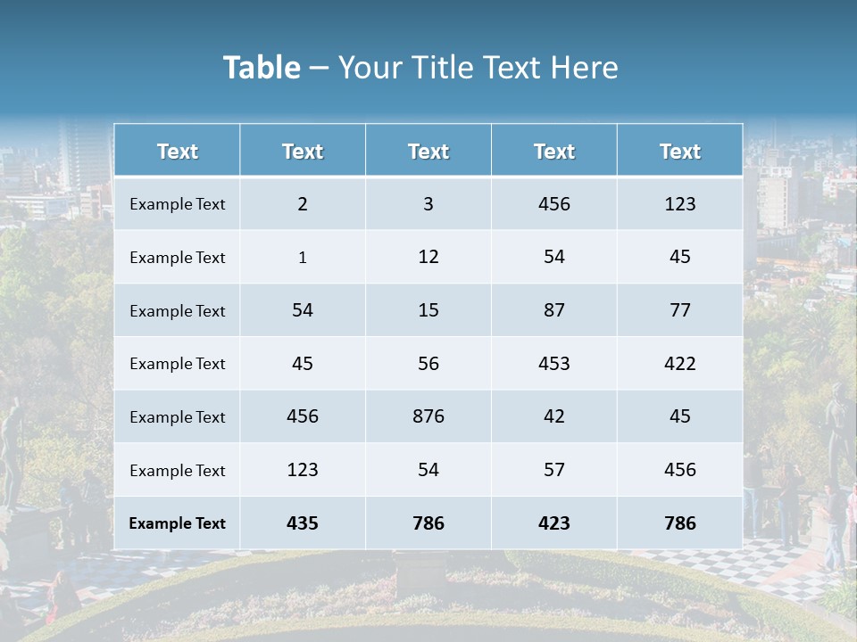 Park In The City PowerPoint Template