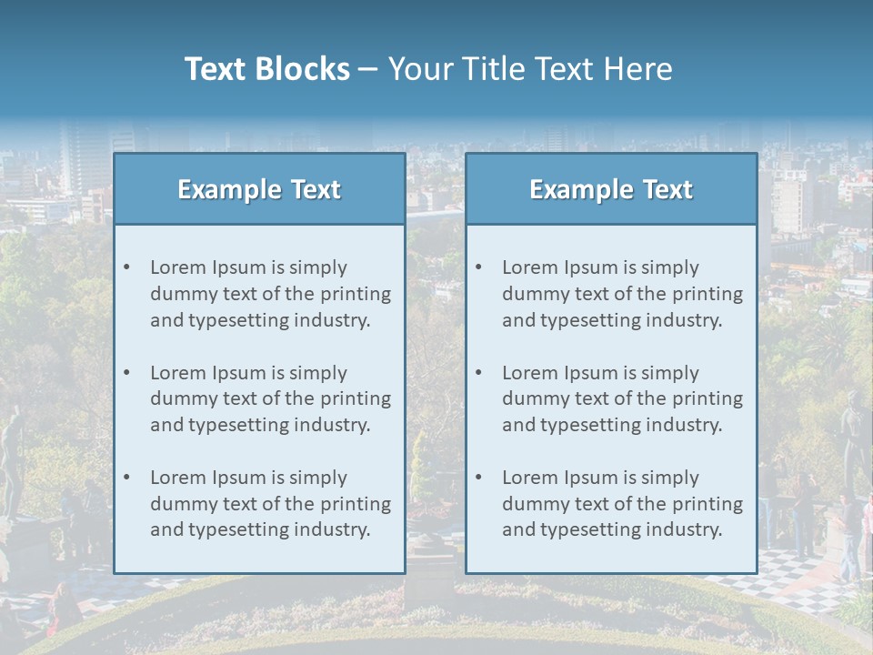 Park In The City PowerPoint Template