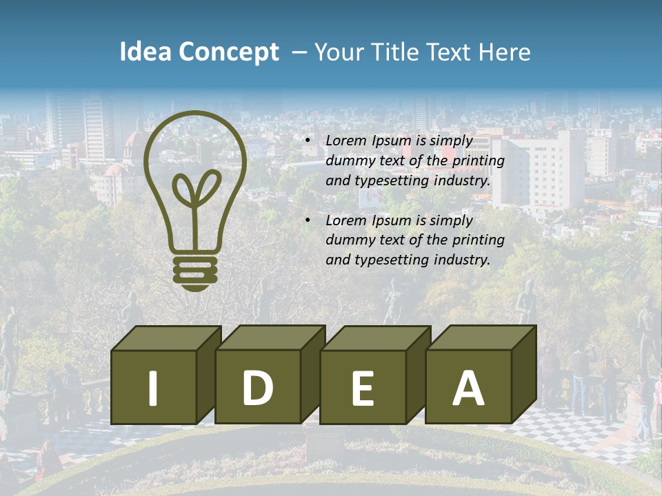 Park In The City PowerPoint Template