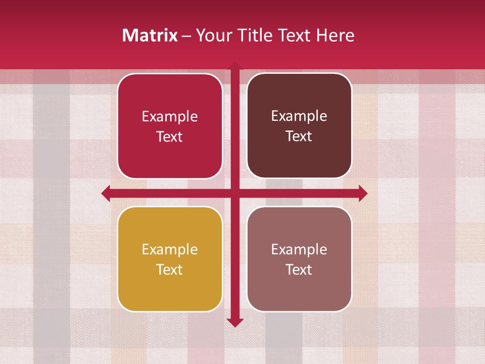 Checkered Tablecloth PowerPoint Template