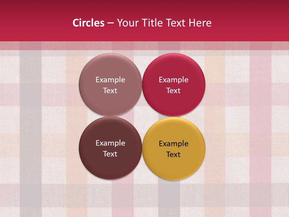 Checkered Tablecloth PowerPoint Template