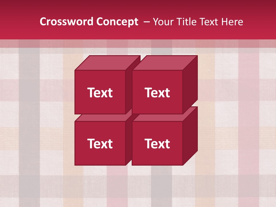Checkered Tablecloth PowerPoint Template