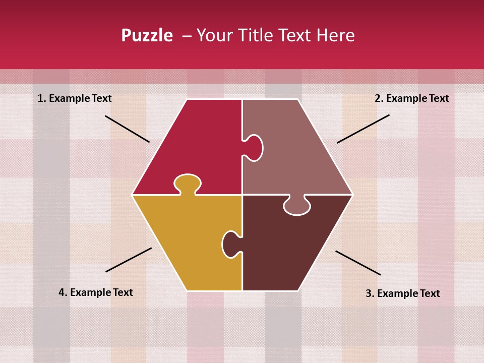 Checkered Tablecloth PowerPoint Template
