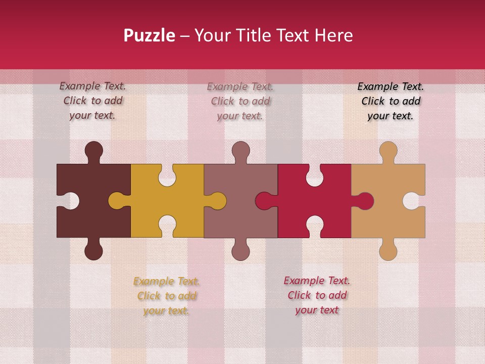 Checkered Tablecloth PowerPoint Template