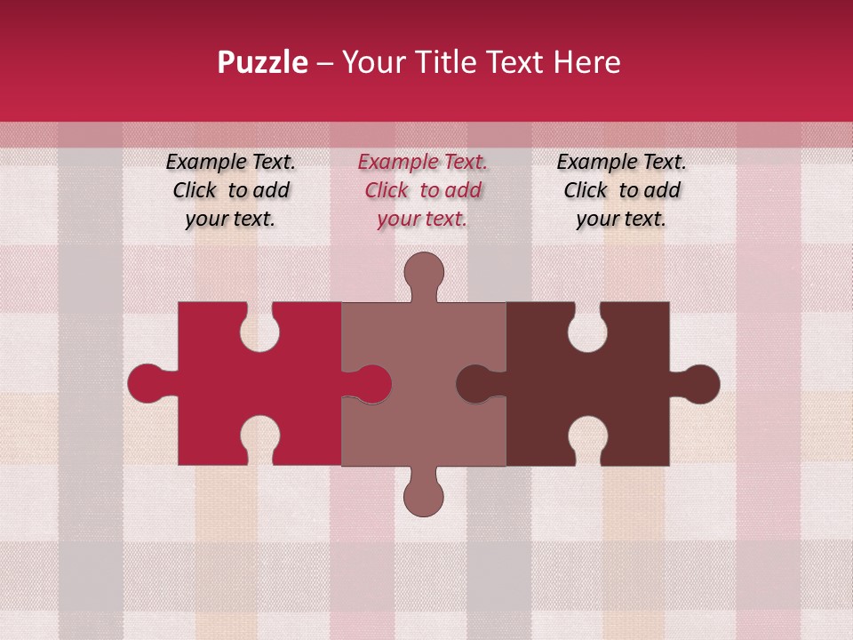 Checkered Tablecloth PowerPoint Template