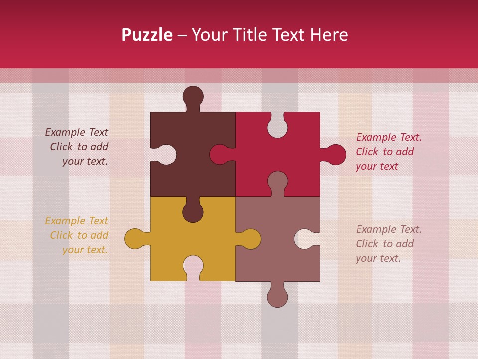 Checkered Tablecloth PowerPoint Template