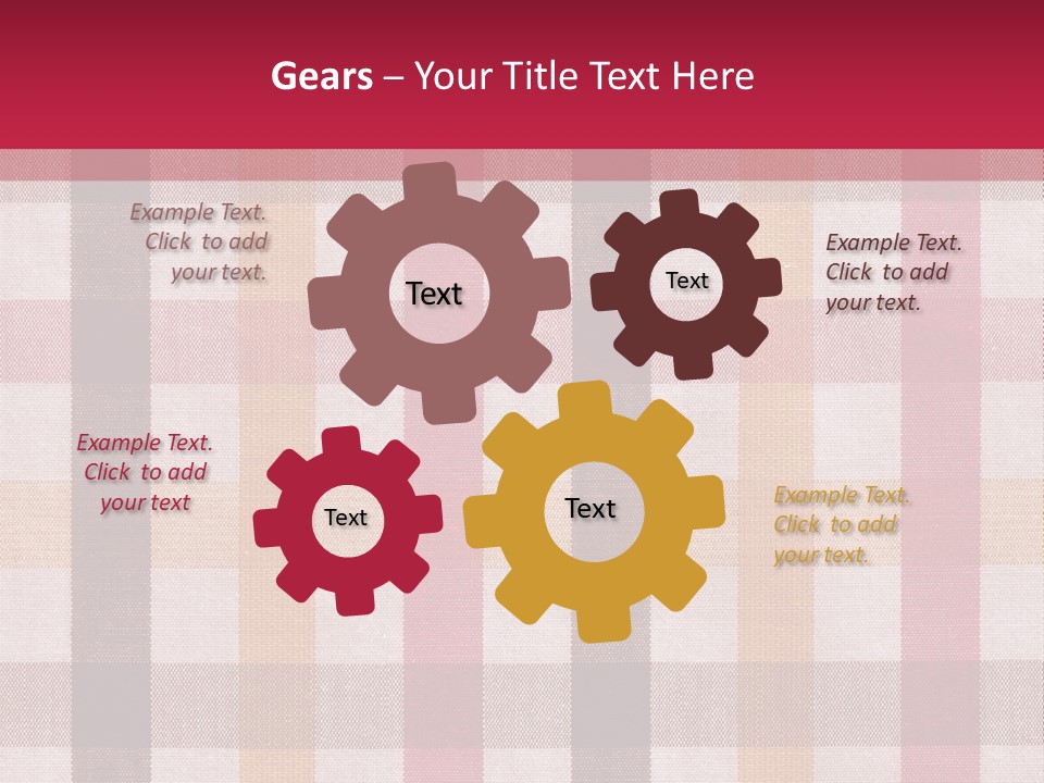Checkered Tablecloth PowerPoint Template