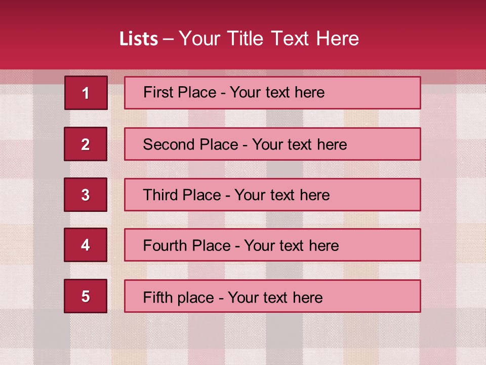 Checkered Tablecloth PowerPoint Template