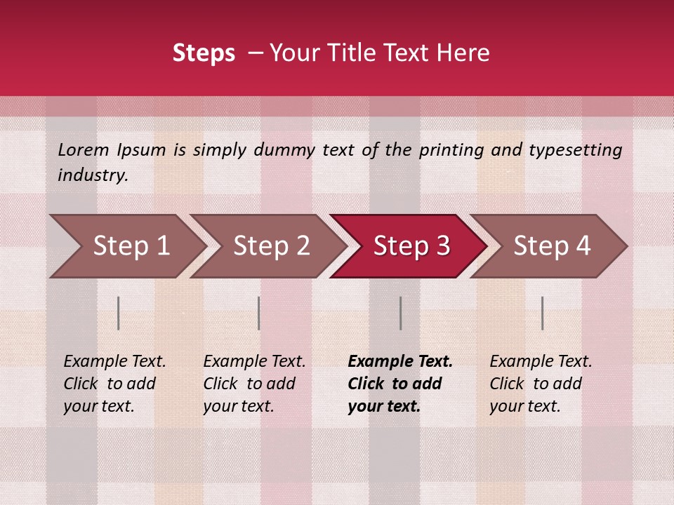 Checkered Tablecloth PowerPoint Template