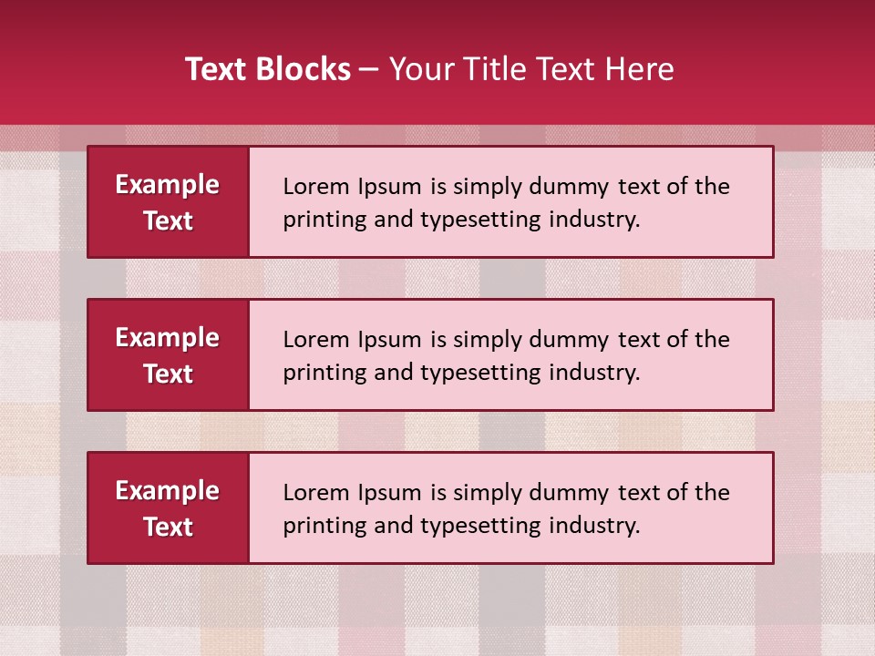 Checkered Tablecloth PowerPoint Template