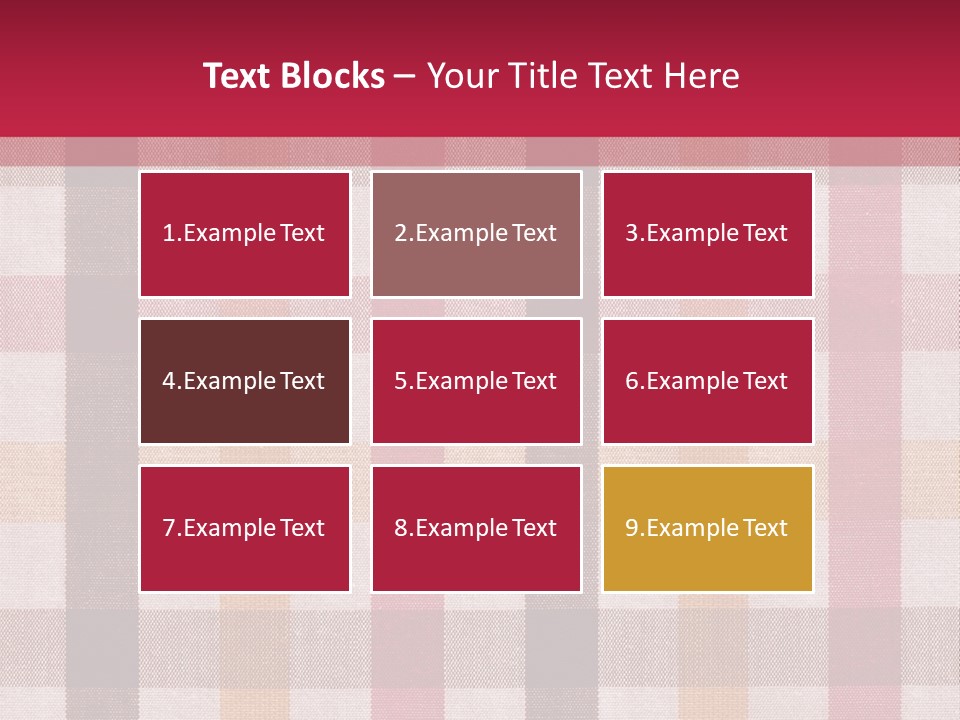 Checkered Tablecloth PowerPoint Template