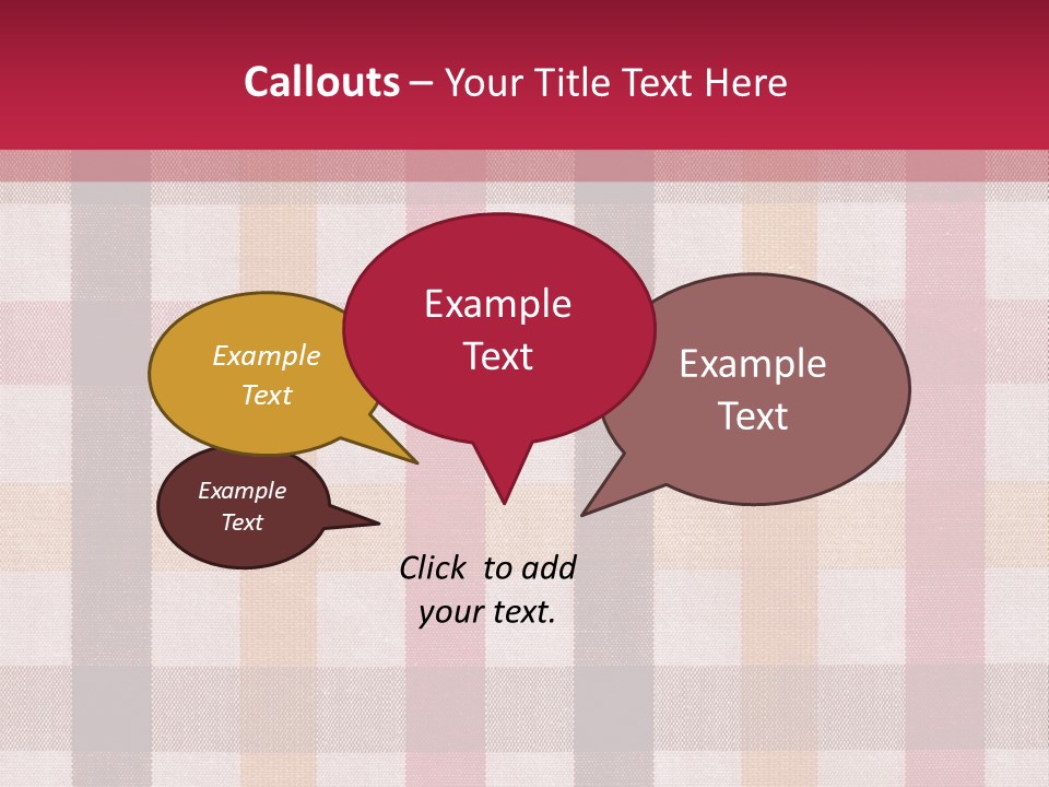 Checkered Tablecloth PowerPoint Template