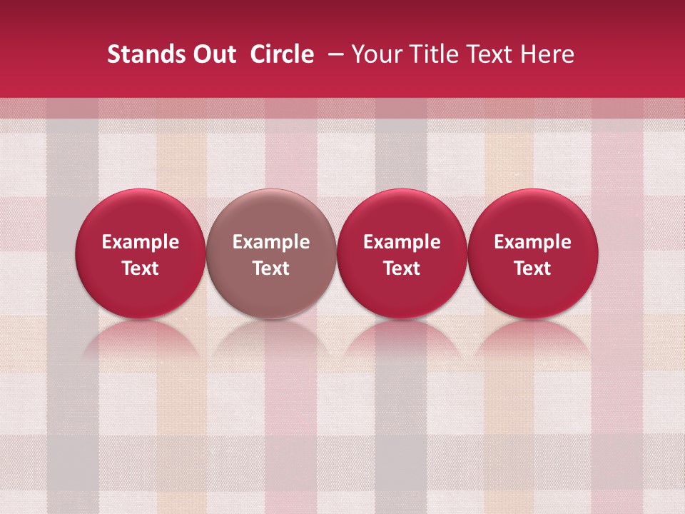 Checkered Tablecloth PowerPoint Template