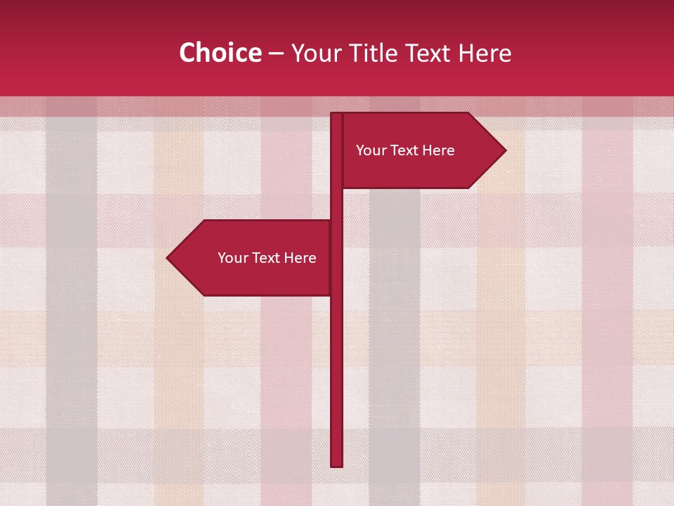Checkered Tablecloth PowerPoint Template