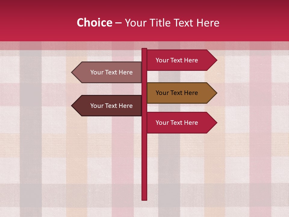 Checkered Tablecloth PowerPoint Template