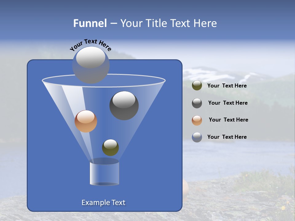 Two Dogs On The River Bank PowerPoint Template