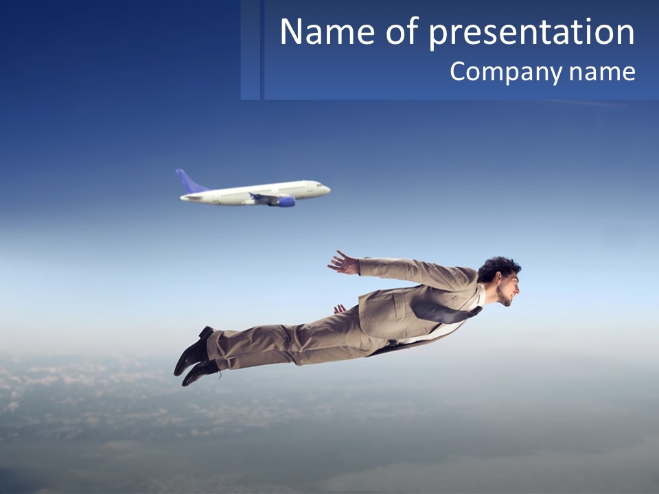 Arrive Without A Parachute PowerPoint Template
