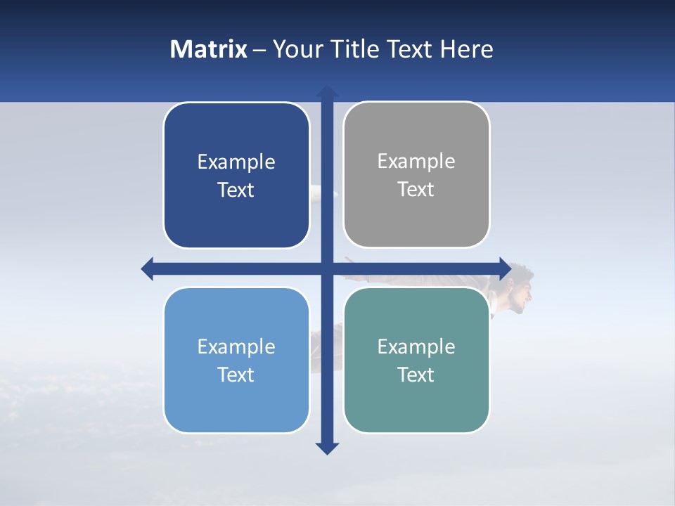 Arrive Without A Parachute PowerPoint Template