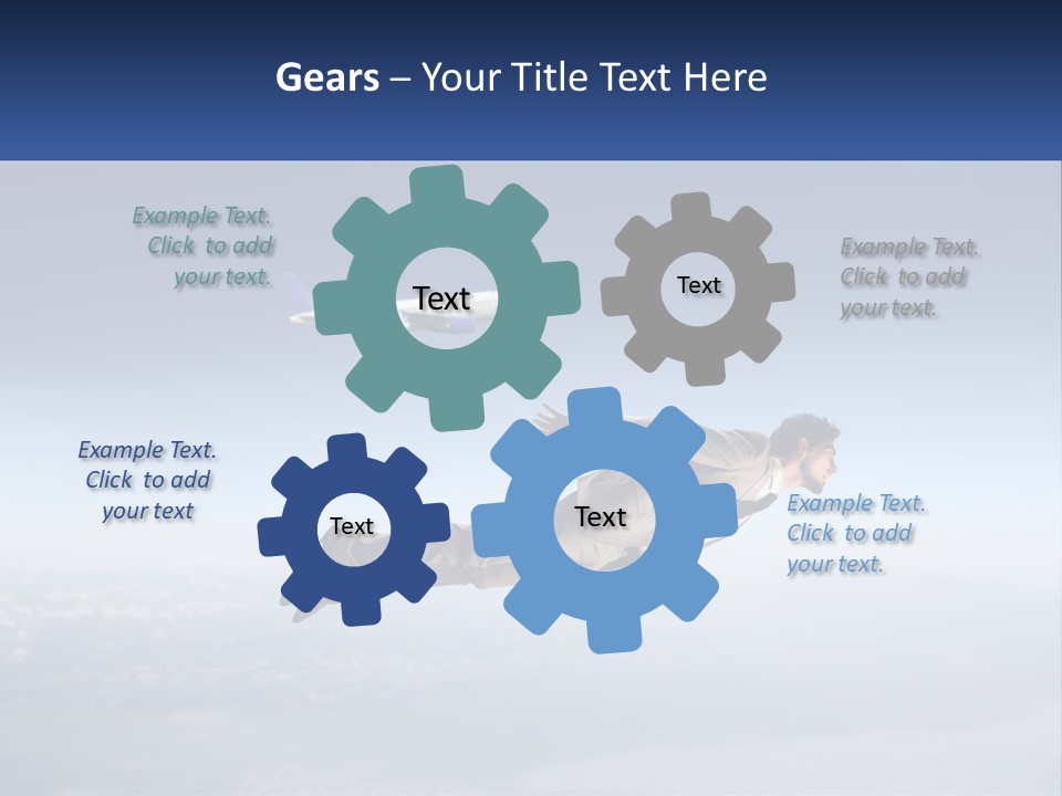 Arrive Without A Parachute PowerPoint Template