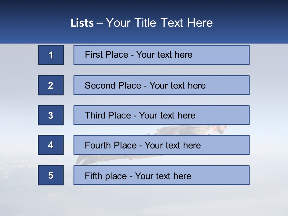 Arrive Without A Parachute PowerPoint Template