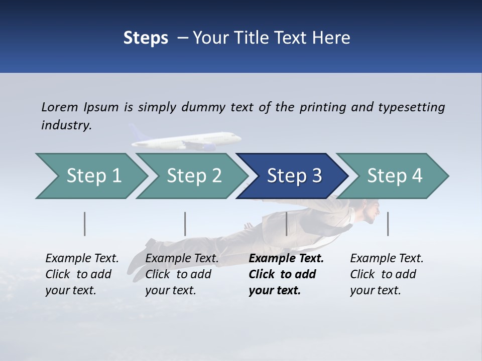 Arrive Without A Parachute PowerPoint Template