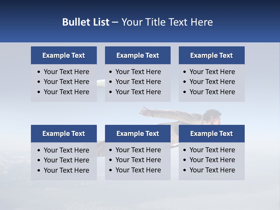 Arrive Without A Parachute PowerPoint Template