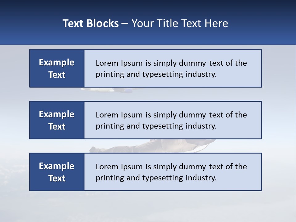 Arrive Without A Parachute PowerPoint Template