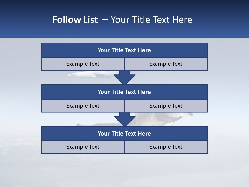 Arrive Without A Parachute PowerPoint Template