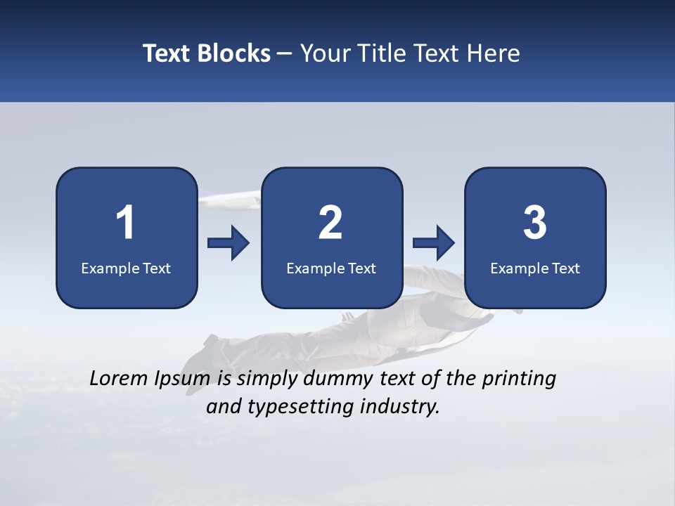 Arrive Without A Parachute PowerPoint Template