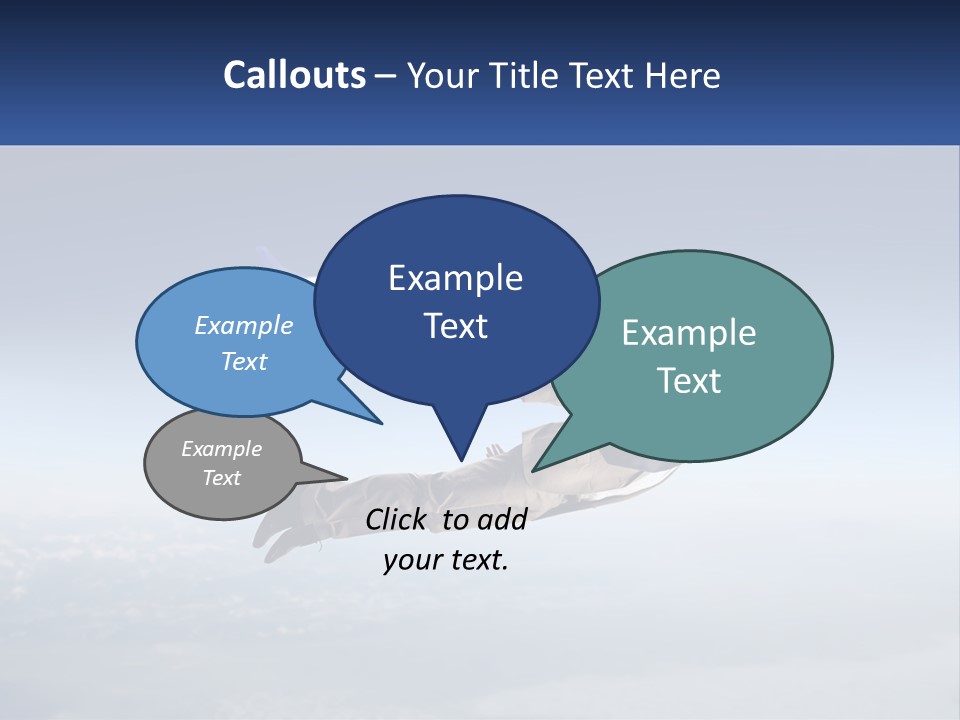Arrive Without A Parachute PowerPoint Template
