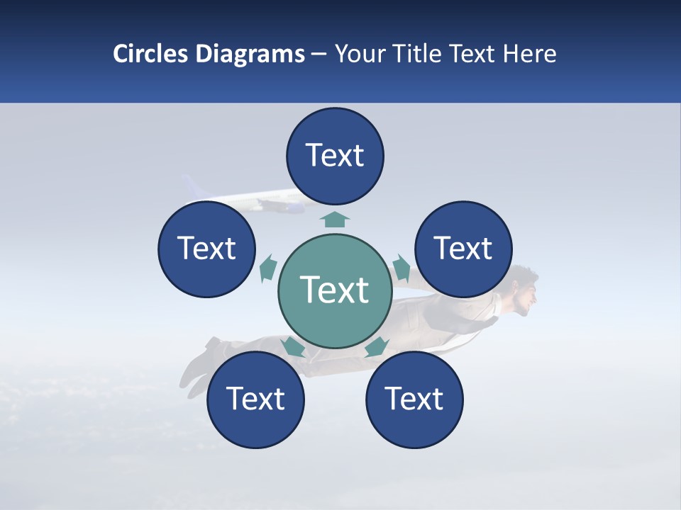 Arrive Without A Parachute PowerPoint Template