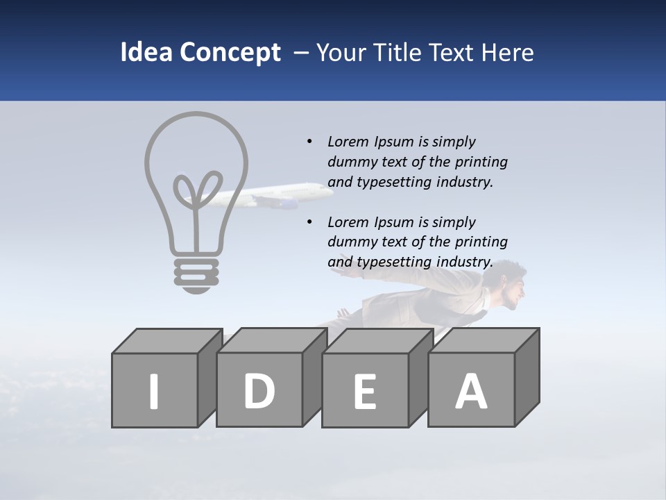 Arrive Without A Parachute PowerPoint Template