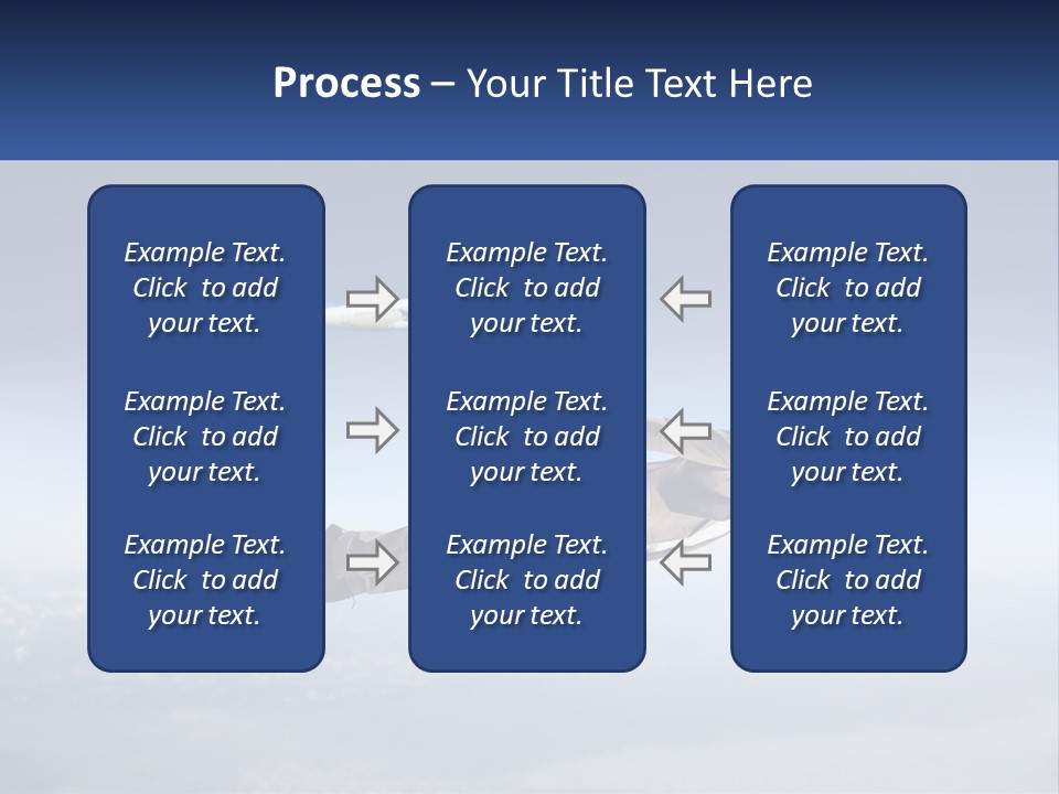Arrive Without A Parachute PowerPoint Template