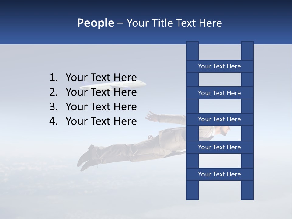 Arrive Without A Parachute PowerPoint Template