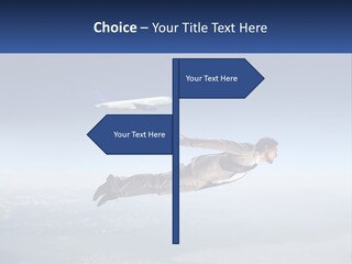 Arrive Without A Parachute PowerPoint Template