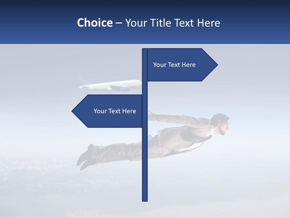 Arrive Without A Parachute PowerPoint Template