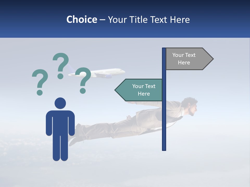 Arrive Without A Parachute PowerPoint Template