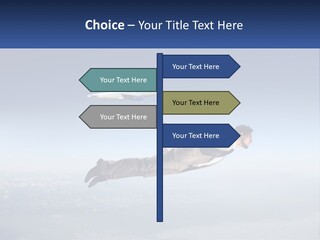 Arrive Without A Parachute PowerPoint Template