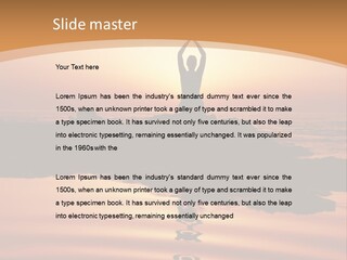 Meditation By The Sea PowerPoint Template